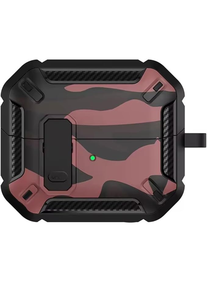 فكرة Fekra متوافق مع Samsung Galaxy Buds 3 Pro/Buds 3 حافظة مقاومة للصدمات بالكامل (قفل آمن) Galaxy Buds 3 و Galaxy Buds 3 Pro (2024) مع حلقة تثبيت - Image 1